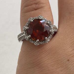 STS Chuck Clemency sterling silver 925 gemstone ring size 6 1/4